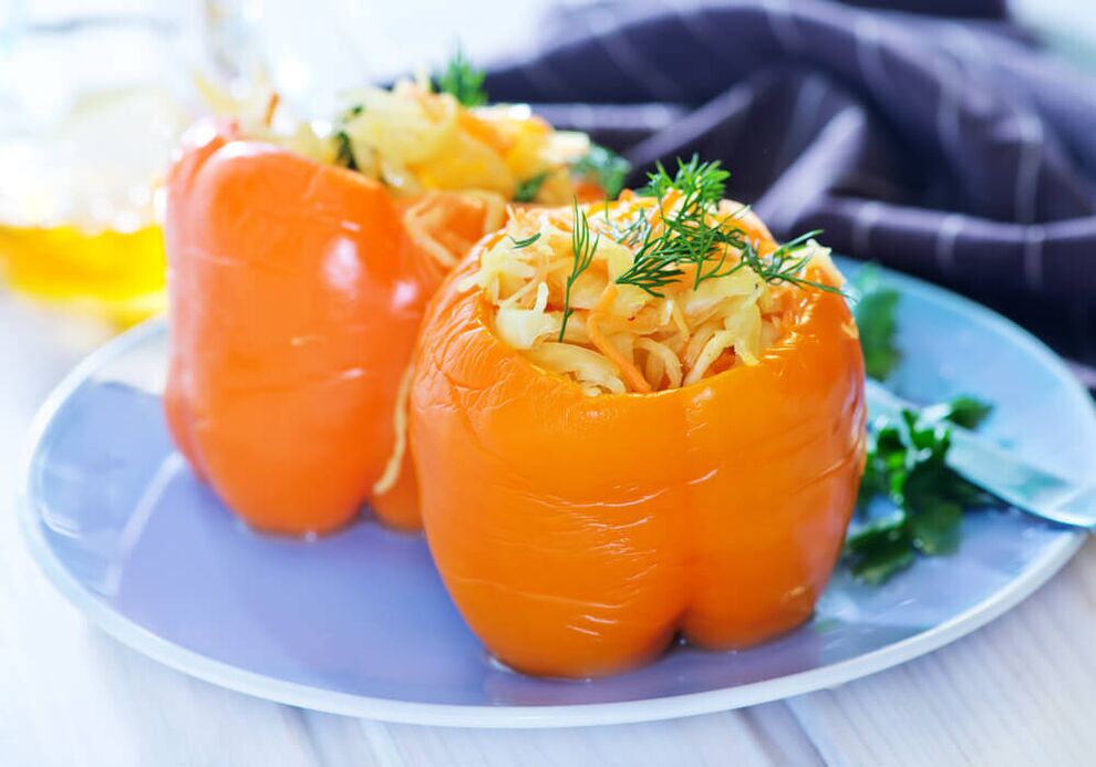 stuffed peppers for a 6-petal diet